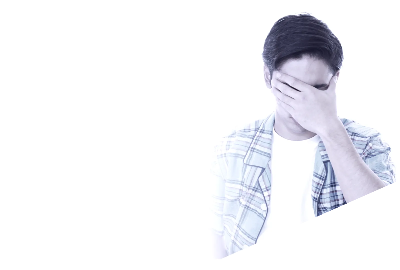眠そうな男性